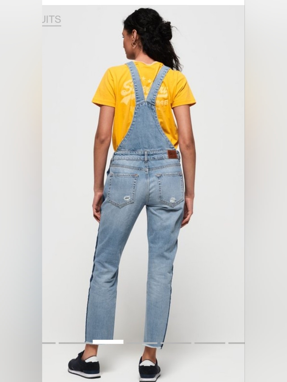 Superdry Denim Overalls, M, Distress, Factory - Picture 2 of 6
